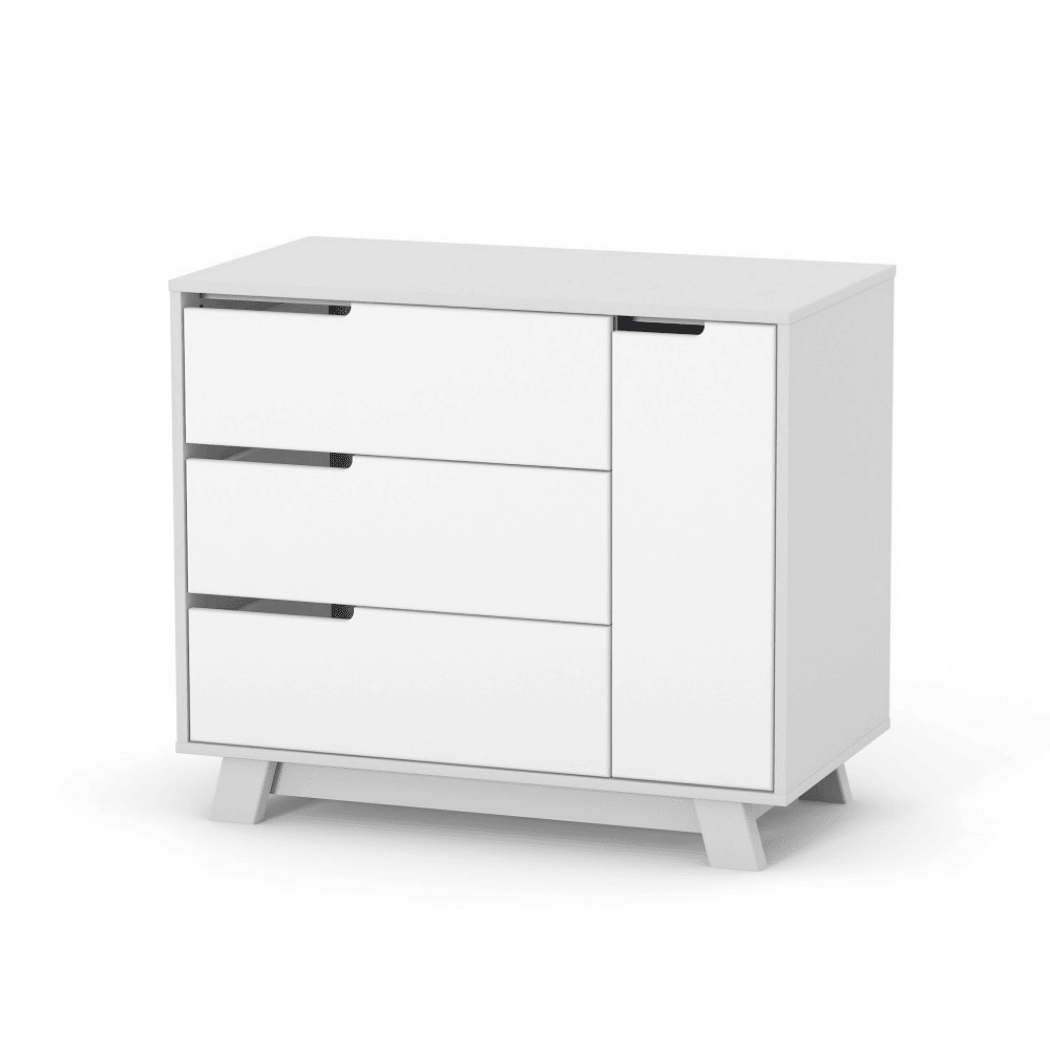 Dětská komoda Lussi Gekko Kids, 90x49x77cm, Bílá / Šedá